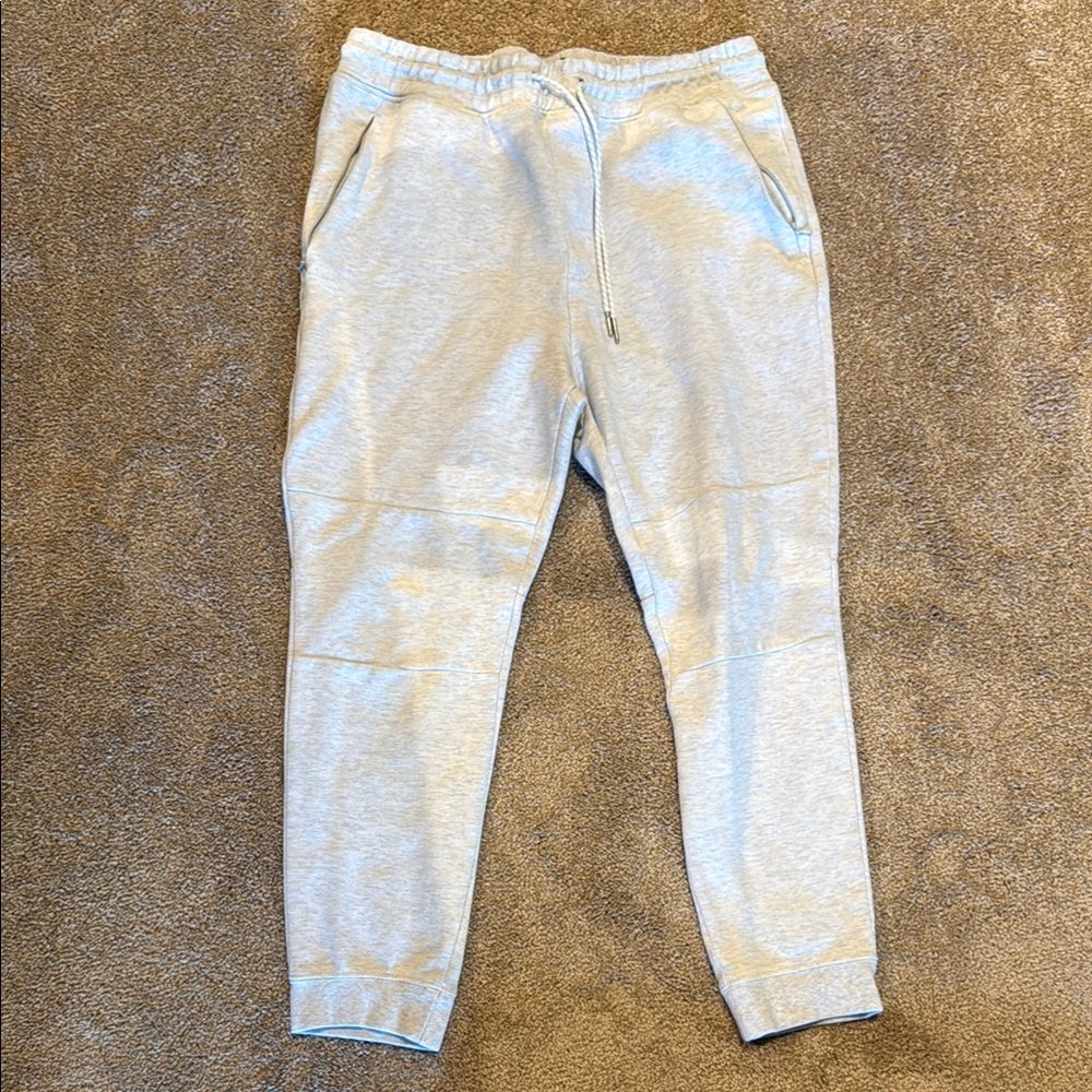 PacSun Gray Track Pants with Elastic Waistband and Tapered Legs